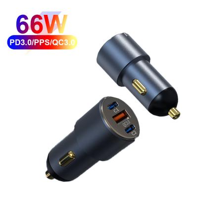 China Hot Selling QC3.0 18W+PD 30W Cell Phone Mobile Phone Charger Car Fast Charging Charger For iPhone X Galaxy 11 12 13 for sale