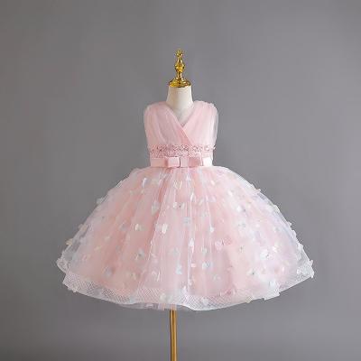 China Baby Clothes Flower Girls Party Garment Wedding Dress Princess Long Pretty Dress for sale