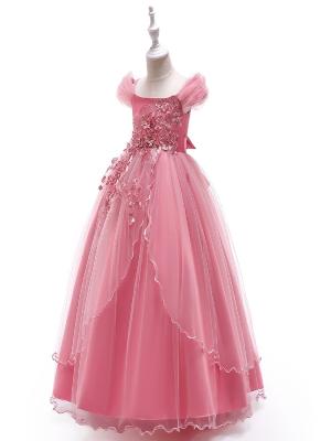 China Baby Clothes Girls Party Garment Wedding Dress Princess High Quality Fluffy Dress Long Dress for sale