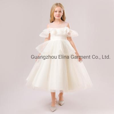 China Wholesale Baby Clothes Girls Party Garment Ball Gown Dress Princess Champagne Party Dress for sale