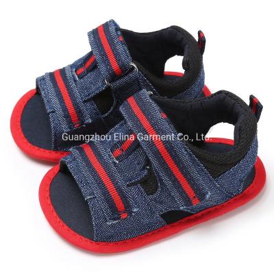 China Infant Casual Walking Shoes Newborn Baby Toddler Jeans Boys Summer Sandal for sale