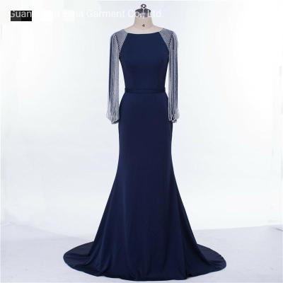 China 2021 Hot Selling New Arrival Sex Beading Ball Dress Luxury Evening Party Frock Bridesmaid Gowns Plus Size Ho for sale