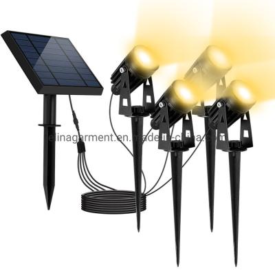 China New Design 2 in 1 Solar Spotlights Outdoor Waterproof Aluminum Garden LED Solar Powered Landscape Lawn Solar Spike Lights for sale