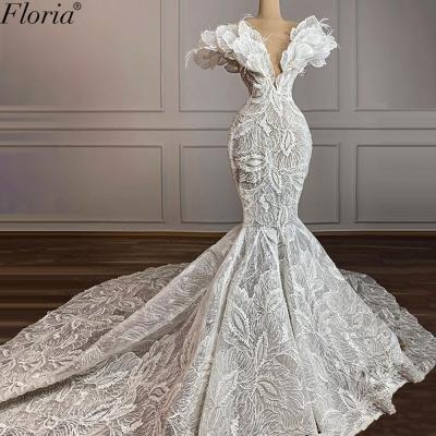 China OEM High Quality Wedding Dress Bridal Dress Customized Mermaid Lace Dress for sale