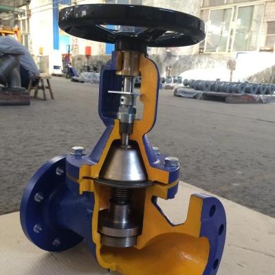 China DIN GG25 PN16 General Bellows Ball Valve for sale