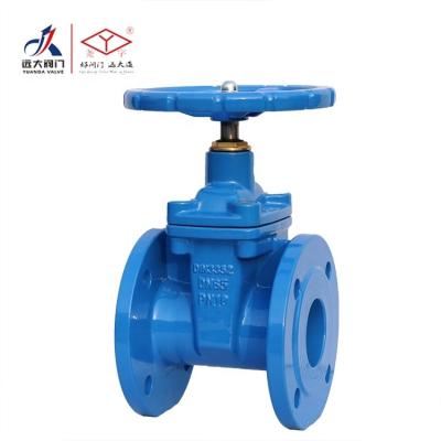 China General DIN MOLDED ITON RESILIENT GATE VALVE for sale