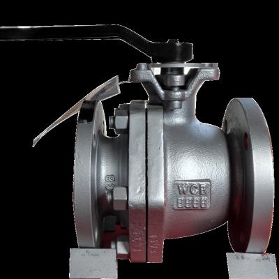 China General CAST STEEL BALL VALVE ASTM A216 WCB FLANGE END 150LB for sale