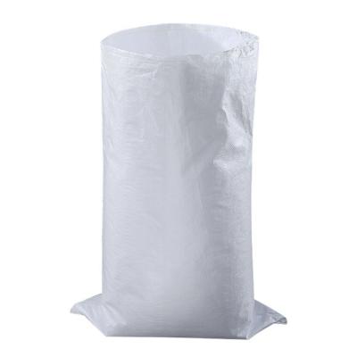 China Customized China Polypropylene Moisture Proof Bag 25kg 50kg Plain White PP Woven Bag for sale