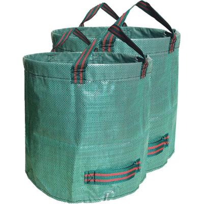 China Eco-friendly Heavy Duty Foldable PP 272l Garden Waste Bag For Leaf Collection Garden Bag for sale