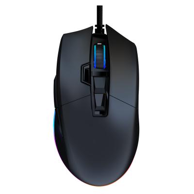 China 3D Vertical Heavyweight LED Lighting RGB Mode Wired High Sensor 7D USB Gaming Mouse for sale