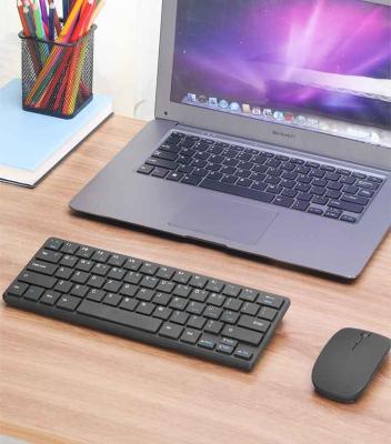 China OEM 2.4g Silent Custom Language Ergonomic Layout Waterproof Colorful Wireless Running Mini Keyboard and Mouse Combo for sale