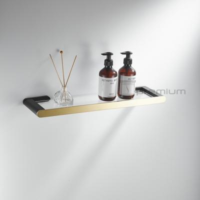 China Modern Luxury Modern Gold Brass Floating Shelf for sale