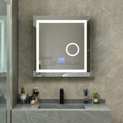 China Factory direct bathroom enlarging smart blue-tooth washroom led mirror with speakers for sale