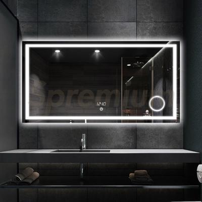 China Wholesale LED Luxury Decorative Smart Bathroom Mirror Home Wall Glass Magnifying Backlit Vanity Mirror for sale