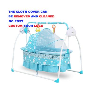 China Hot baby electric swing bed baby portable rocking crib foldable baby cradle for sale