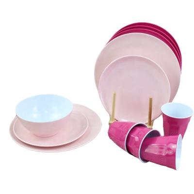 China Viable Promotion 8 Piece Dinnerware Sets Storage Melamine Dinnerware Luxury Dinnerware Sets For Dinner for sale