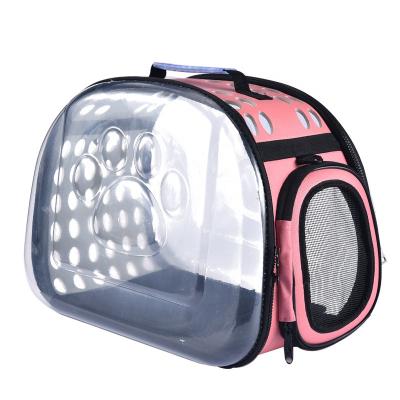 China Fashion Pet Carriers Handbag Cat Travel Carrier Tote Bag Breathable Pet Display Cage For Small Animals for sale