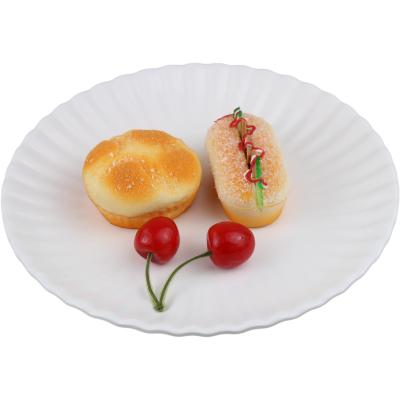 China Stocked Round 9 Inch Melamine Lunch Dinner Buffet Fish Roast Dish Plate for sale