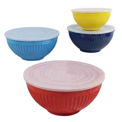 China Sustainable Mixing Bowls With Airtight Lids 5 Piece Bowls By The Bottoms Colored Non-Skid Breakfast Cereal Bowl for sale