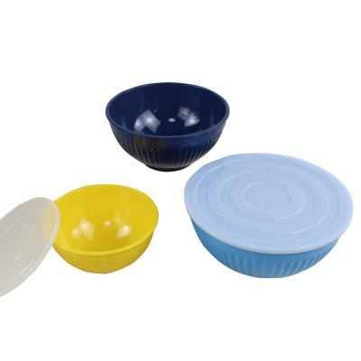 China Viable Multi Color Mixing Bowls Set Hot Selling Mixing Bowls Set Salad Melamine Kitchen Mixing Bowls for sale