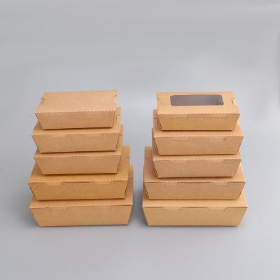 China Disposable Restaurant Paper Food Disposable Boxes Take Out Paper Food Container for sale