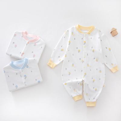 China Breathable Newborn Long Sleeve Newborn Pajamas Cotton Baby Overalls Clothes Newborn Baby Clothes for sale