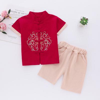 China Chinese Style Summer Girl's Hanfu Children's Tang Suit Chinese Style Girl's Clothing Short Sleeve Costume for sale