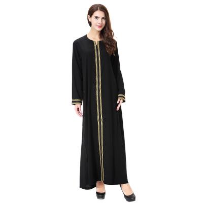 China New Muslim Women's Long Dress Middle East Embroidery Ethnic Women's Dress 032 for sale