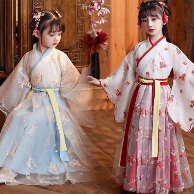 China Super fairy China 2021 spring and summer wind dress children's skirt Chinese ancient Chinese children's skirt breathable Tang Ru Skirt New Girls for sale