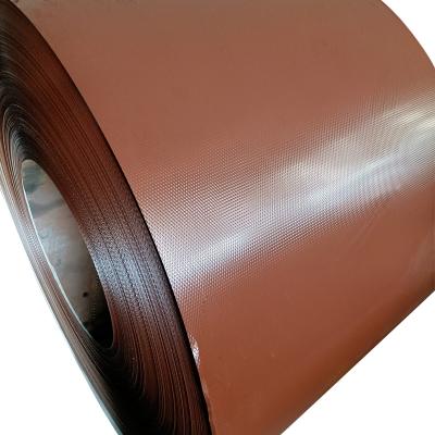 China Widely Used Wood Color Interior Wall Decoration Steel Tile Color Coated Board Coil for sale