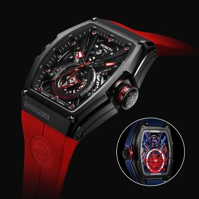 China 5 BAR 316L Stainless Steel Luxury Mens Wrist Watch Skeleton Design MIYOTA Japan Automatic Movement Waterproof Mechanical Watches for sale