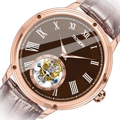 China Best Premium Branded Waterproof Custom Tourbillon Logo Mechanical Automatic Watch With Chronograph Dial for sale