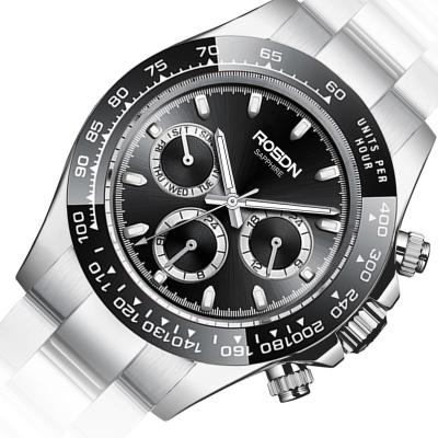 China Luxury Waterproof Wristwatches Logo Wrist Watch Men Custom Made Chronograph Stainless Steel Quartz OEM Brand Hands for sale