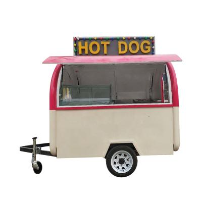 China Best price commercial catering mobile round food trailer hot dog cart for sale for sale