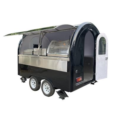 China Winery Air Mobile Fast Food Truck Hot Dog Street Cafe Food Trailer Food Supply Trailer for sale