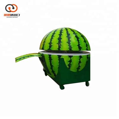 China Modern Juice Vending etc Fruit Trailer Fiberglass Shape Juice Trailer Ice Cream/Hot Dog Stand Food Stand Kiosks Orange Outdoor Kiosk Design for sale