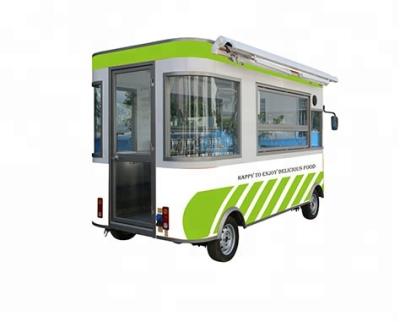 China electric fast food tricycle food cart with mobile kitchen/china street food cart trailer design for sale for sale