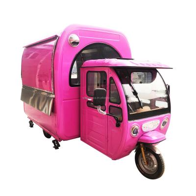 China Food Vending Electric Mobile Food Cart Bike China Mobile Food Truck With Three Wheels for sale