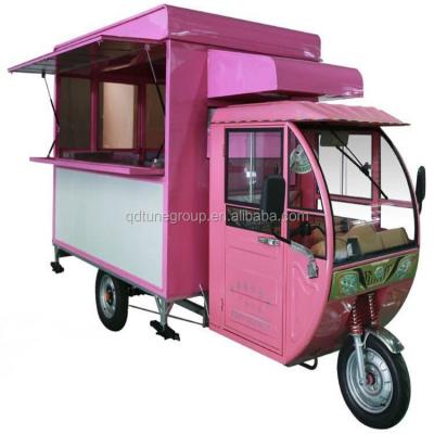 China New fashion BBQ mobile food car for sale electric tricycle food cart with three wheels for sale