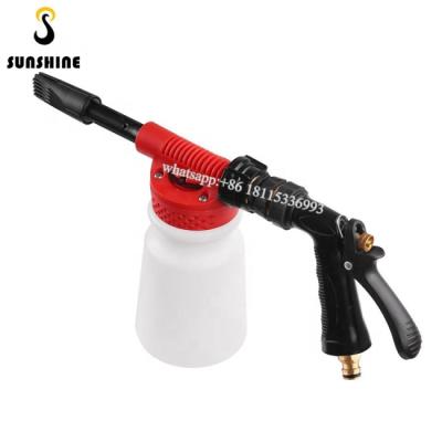 China Hot New Products DIY Garden Hose Cleaning Car Washing Adjustable Snow Foam Lance 1 Liter Foam Gun for sale