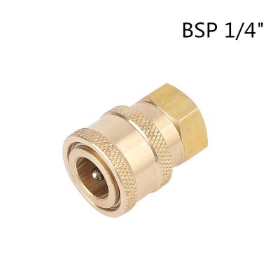 China Pressure Cleaning Brass Quick Couplers 1/4