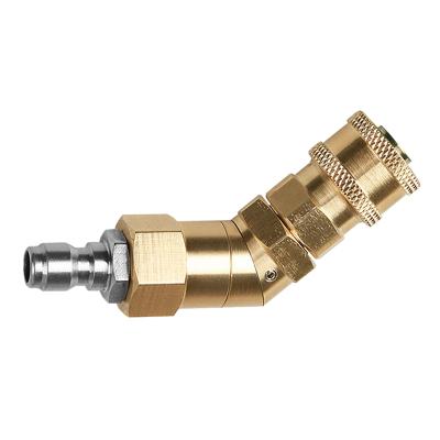 China 360 Degree Rotation Quick Connecting Swivel Coupler For Pressure Seal Nozzle Cleaning Hard To Reach Areas 1/4 Inch Adapter Swivel for sale