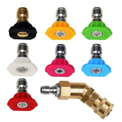 China Pressure Seal Accessories Set 7 Power Joint Cleaning Spray Nozzle Tilts 360 Degree Quick Connecting Coupler Swivel Swivel for sale