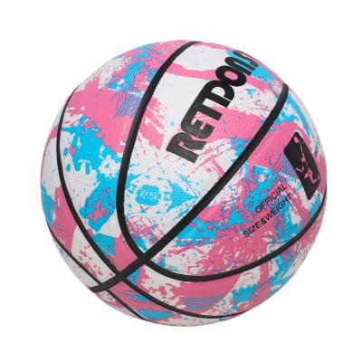 China Basketball Playing Wholesale Customized Logo PU Leather Multi Color Basketball Training Match Street Basketball Indoor Outdoor Size 7 for sale