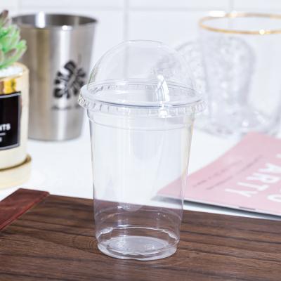 China 100% Eco-friendly 10oz Plastic Cups Customized Made Cup PET Plastic Drink Cups for sale