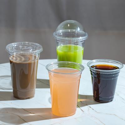 China 4-32 oz Clear Single Wall High Quality Disposable PET Drink Cup for sale