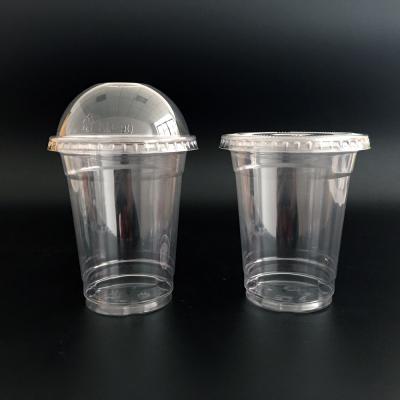 China KD-12oz-90 375ml Beverage Shaved Plastic Clear Ice Cups Cups Wholesale for sale