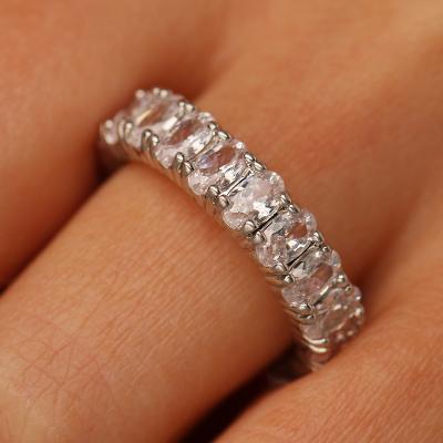 China Popular Vintage Hot Selling Women's Zircon Rings High Quality Personalized Hot Selling Silver Plated Rings For Girls for sale