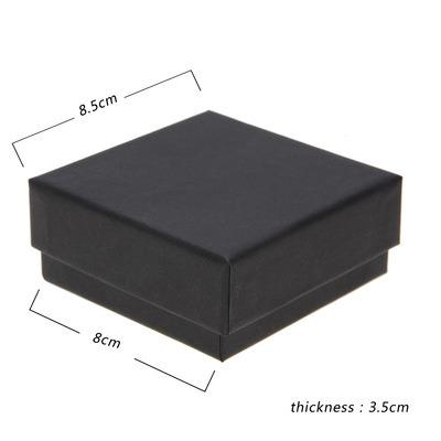 China Black Box Gift Box For Jewelry Black High-end Pressure-hardened Gift Box With Logo Jewelry Box for sale