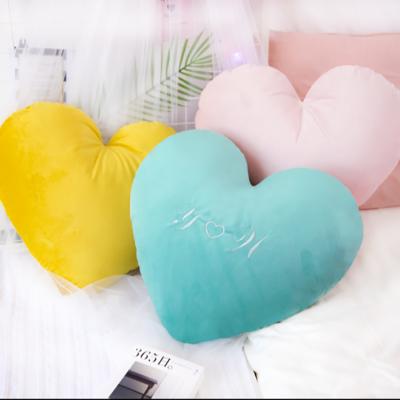 China Anti-Apnea Customized Love Heart Shape Sleep Innovations Cuddly Comfort Sofa Velvet Fabric Tile for sale